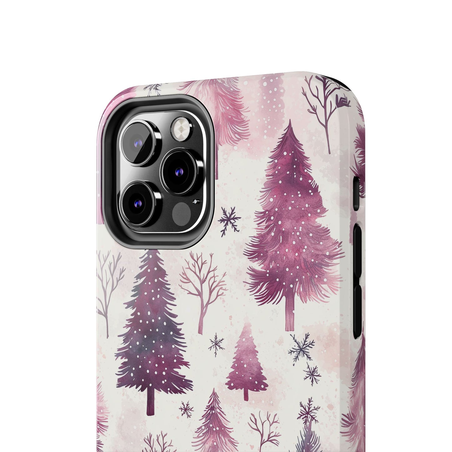 Winter Wonderland Purple Christmas Trees – iPhone Series Case