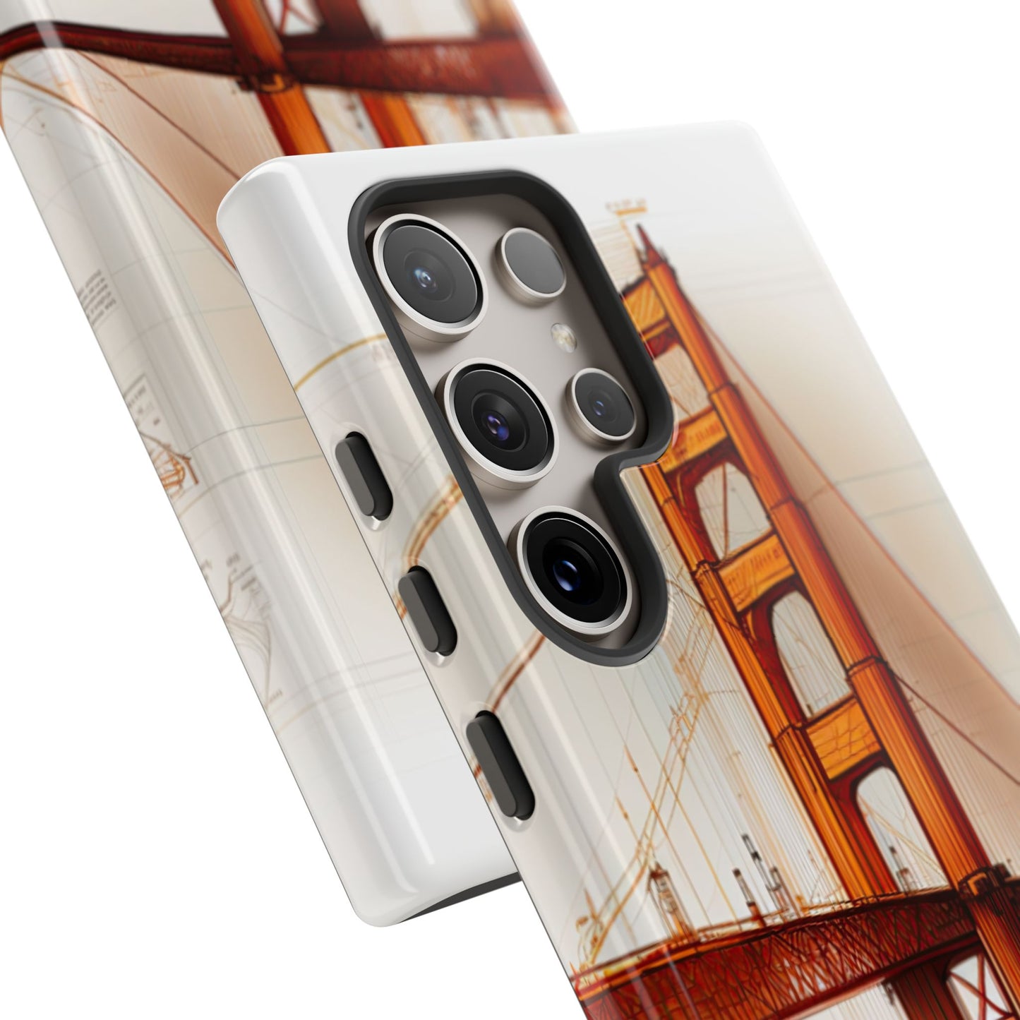 Golden Gate Bridge Samsung Galaxy Case - Architectural Sketch Design