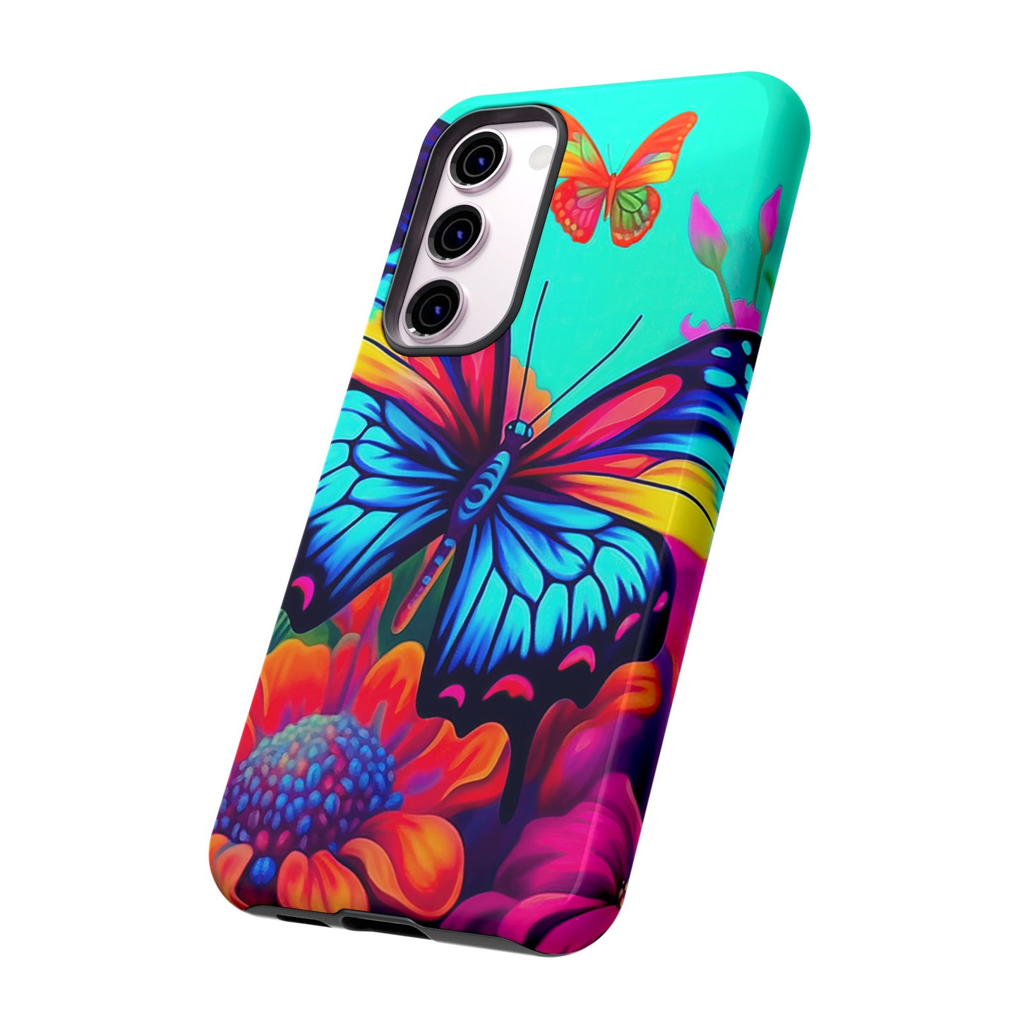 Vivid Butterfly & Floral Burst - Samsung Galaxy Case