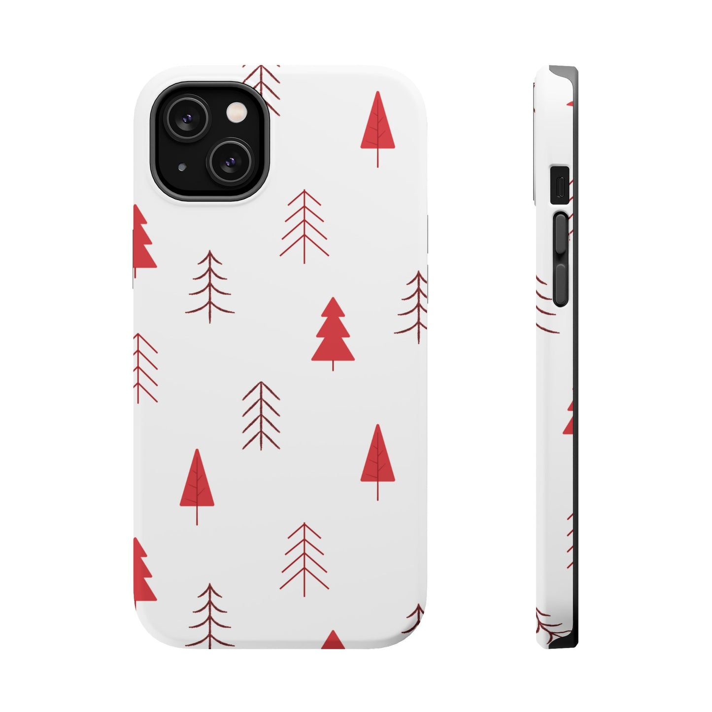 Scandi Red Pine Trees - MagSafe iPhone Series Case