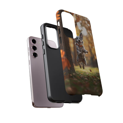 Energetic Blue Heeler Forest Pup Samsung Galaxy Case – Durable Outdoor-Inspired Design