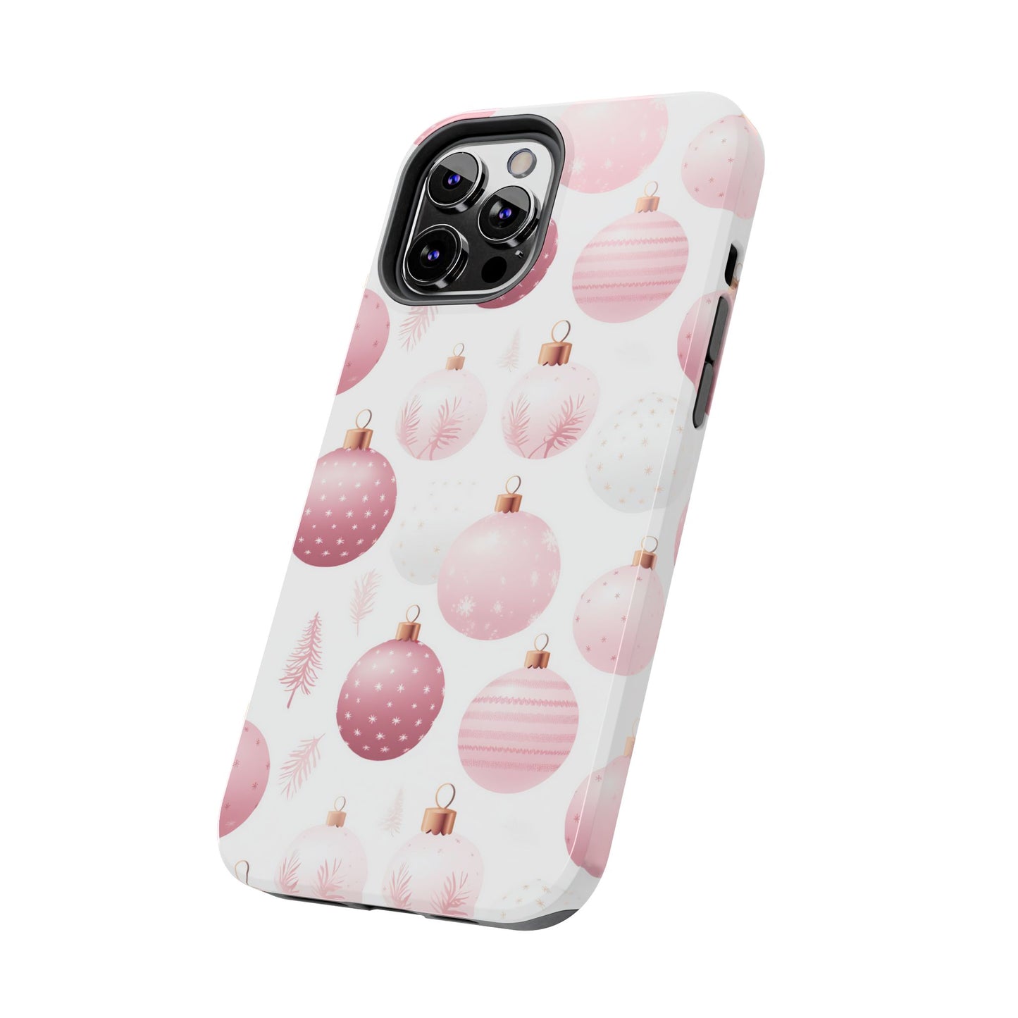 iPhone Case: Merry in Pink – Christmas Balls