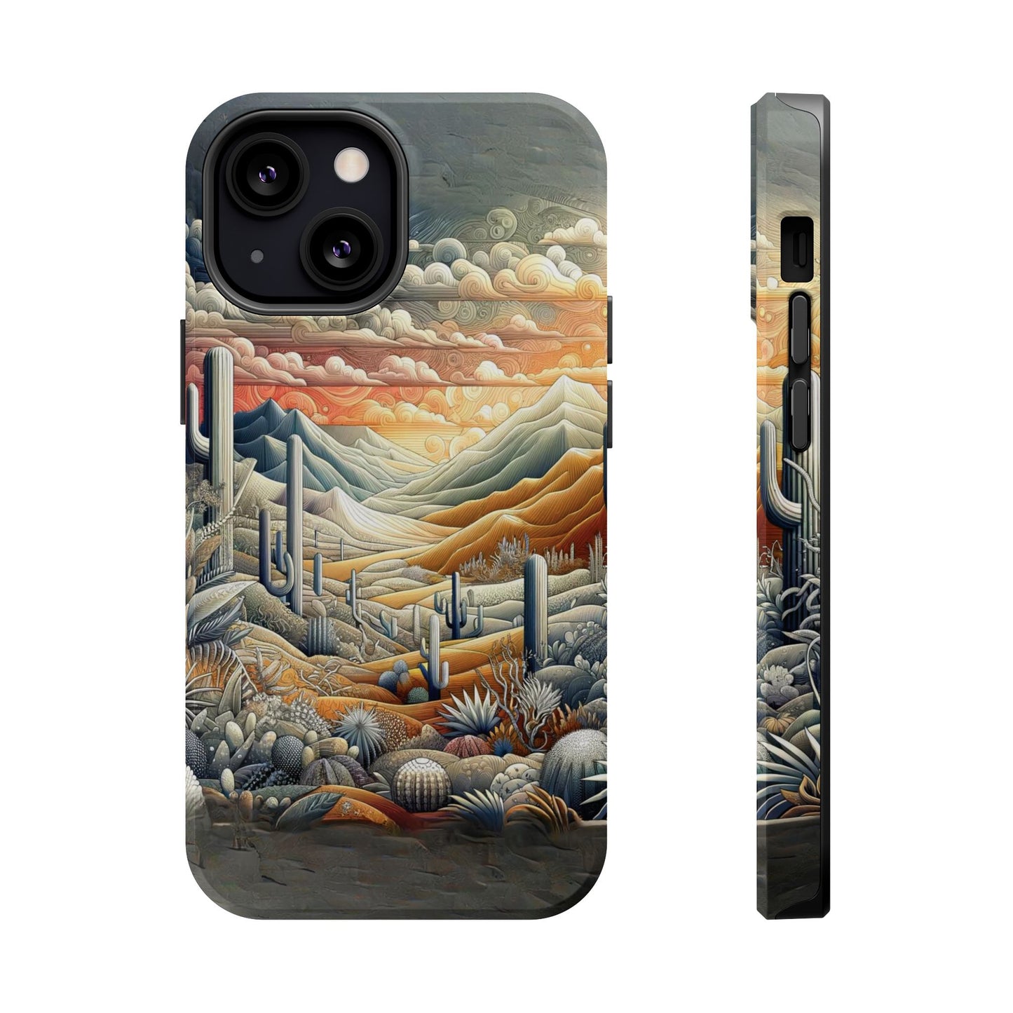 Rugged Elegance Cactus iPhone Case