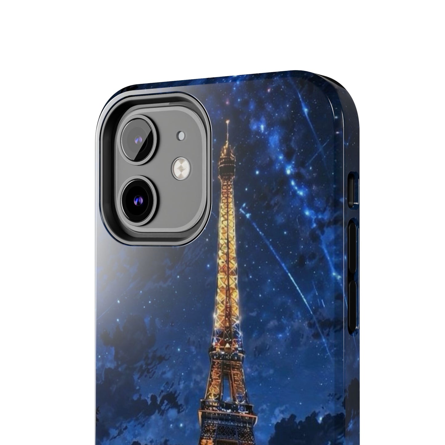 iPhone Case - Eiffel Tower Under Starlit Sky Design