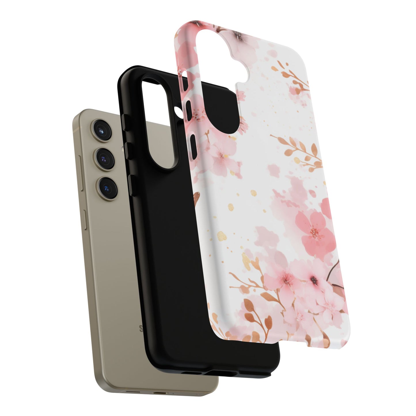 Soft Pink Cherry Blossom Samsung Galaxy Case – Elegant Floral Design