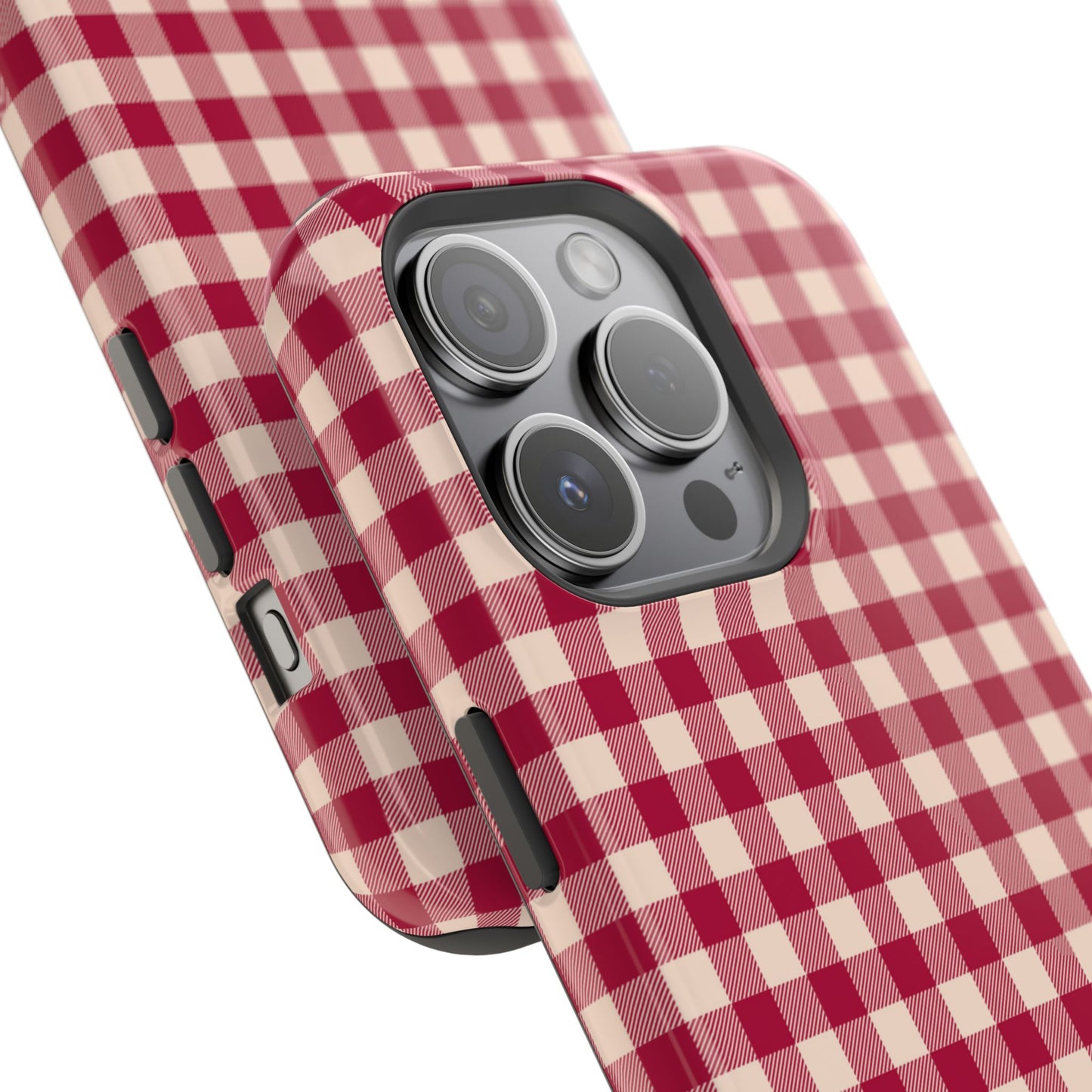 Vintage Red Gingham Check – MagSafe iPhone Case