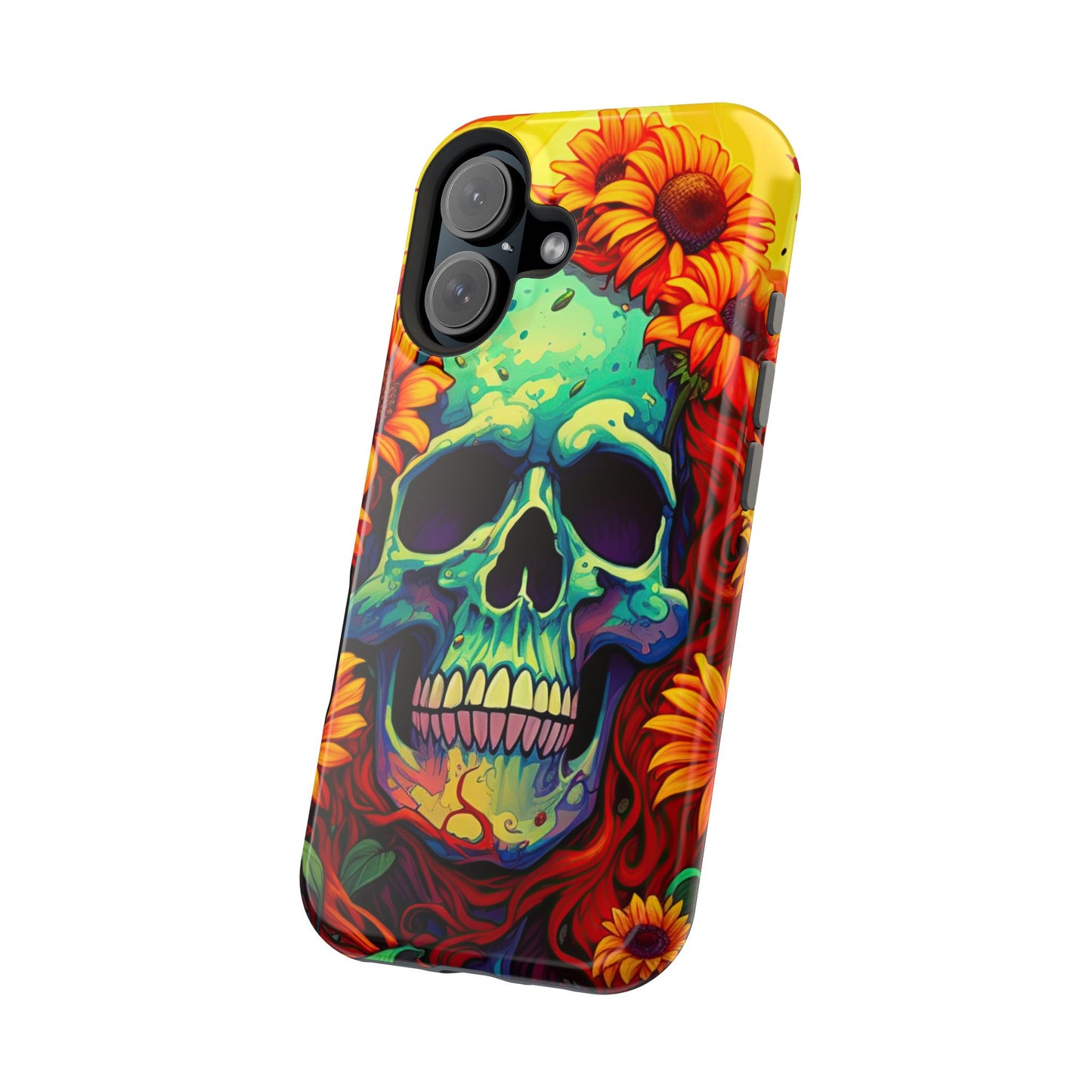 Sun Kissed Skull MagSafe iPhone Case