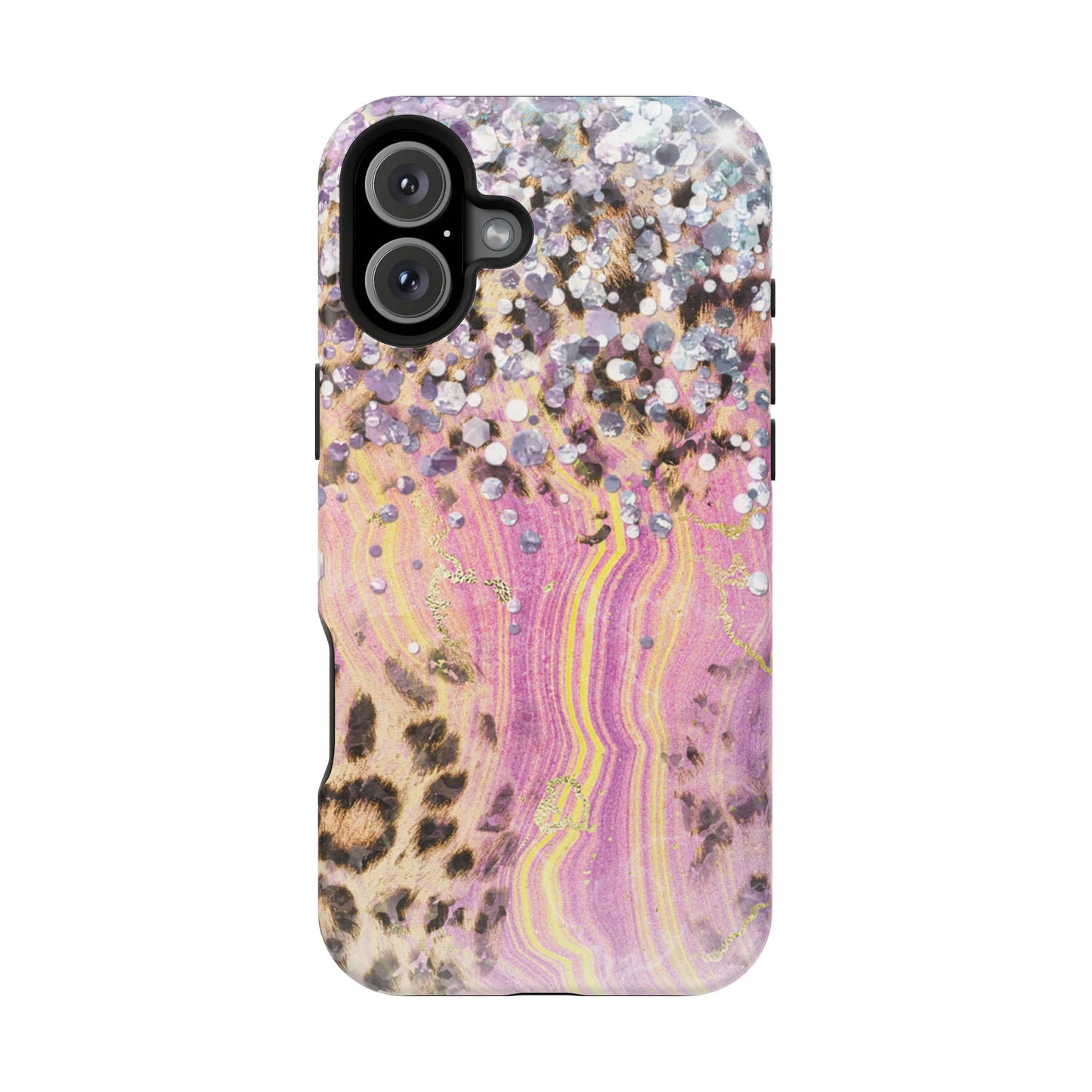 Glitter Glam Leopard – Magsafe iPhone Series Case