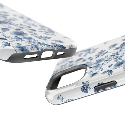 Enchanted Garden Blue Toile iPhone Case