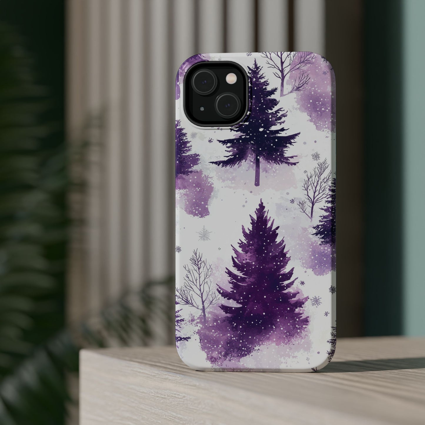 Purple Snowy Forest - MagSafe iPhone Series Case