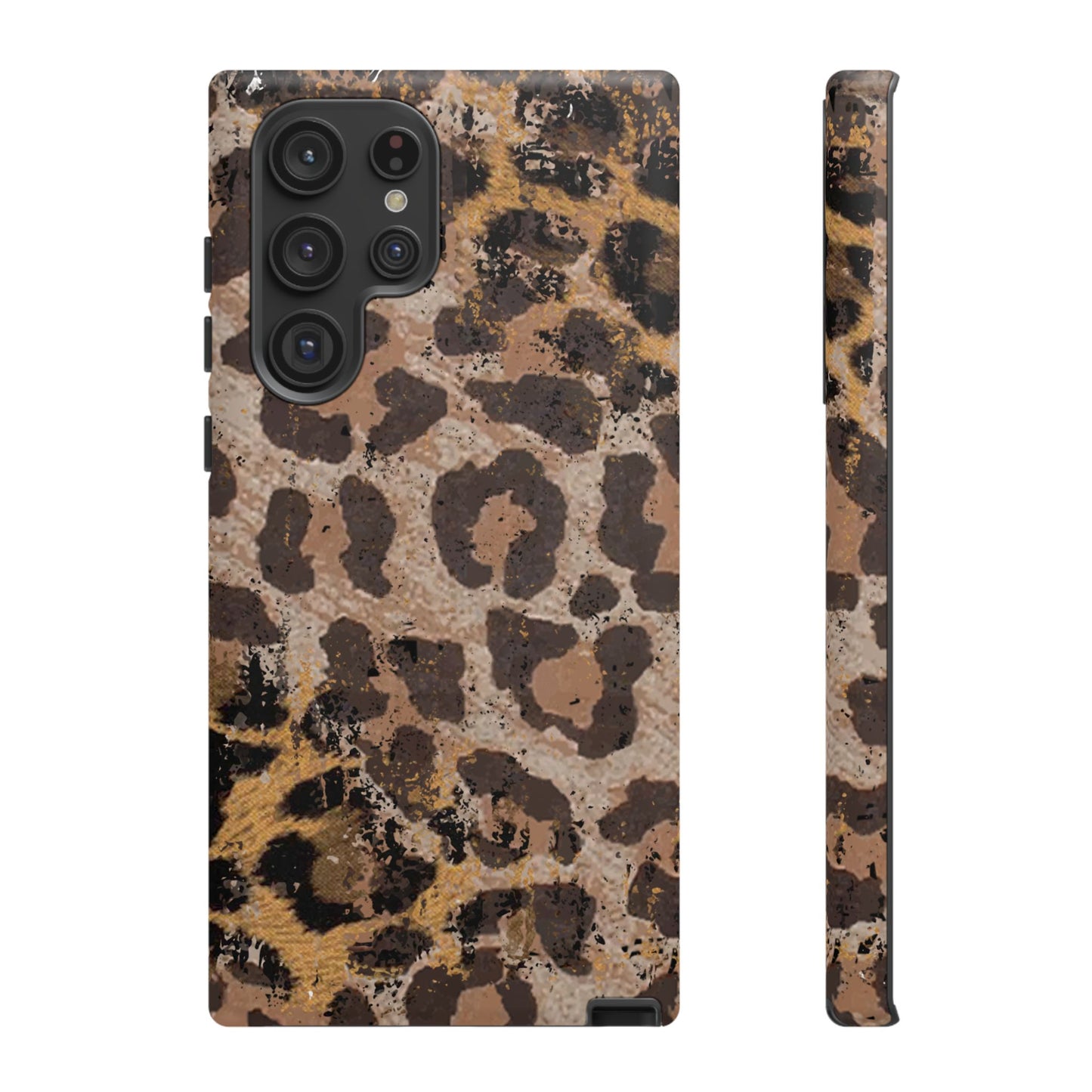 Vintage Distressed Leopard Print - Samsung Galaxy Series Case