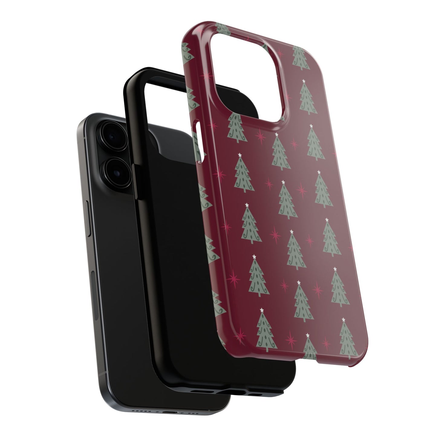 Retro Christmas Tree Pattern – iPhone Series Case