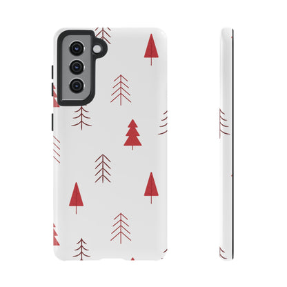 Scandi Red Pine Trees - Samsung Galaxy Series Case