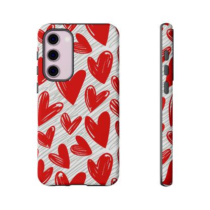 Samsung Galaxy Case: Whimsical Heart Doodle