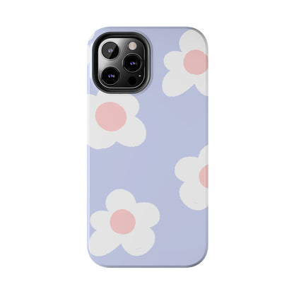 Retro Daisy Pastel Tough iPhone Case – Durable Design with Soft Matte Finish