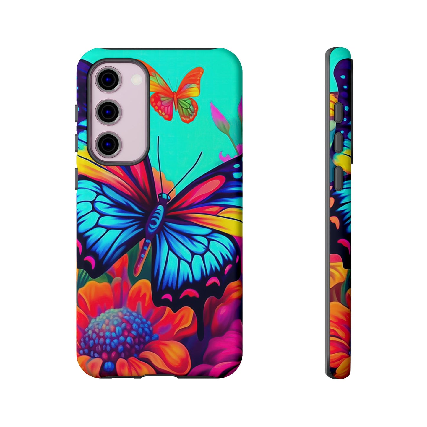 Vivid Butterfly & Floral Burst - Samsung Galaxy Case