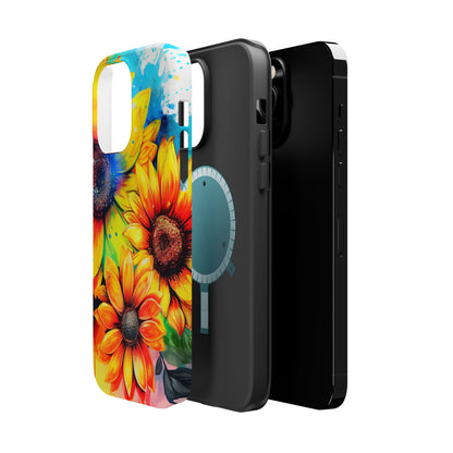 Vibrant Sunflower Splash - MagSafe iPhone Series Case