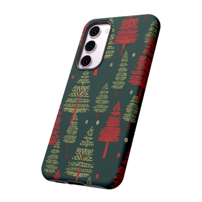 Retro Christmas Trees Pattern - Samsung Galaxy Series Case