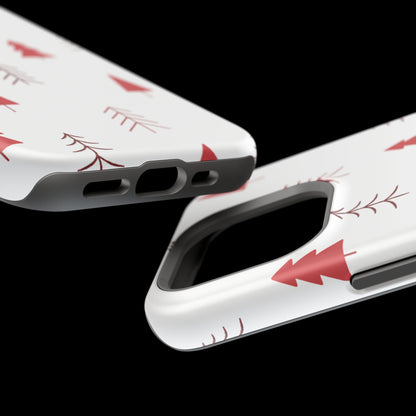 Scandi Red Pine Trees - MagSafe iPhone Series Case