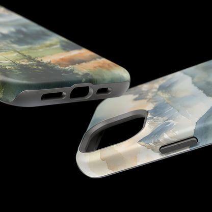 Serene Alpine Forest - MagSafe iPhone Case