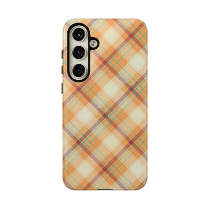 Samsung Galaxy Case - Warm Autumn Plaid Design