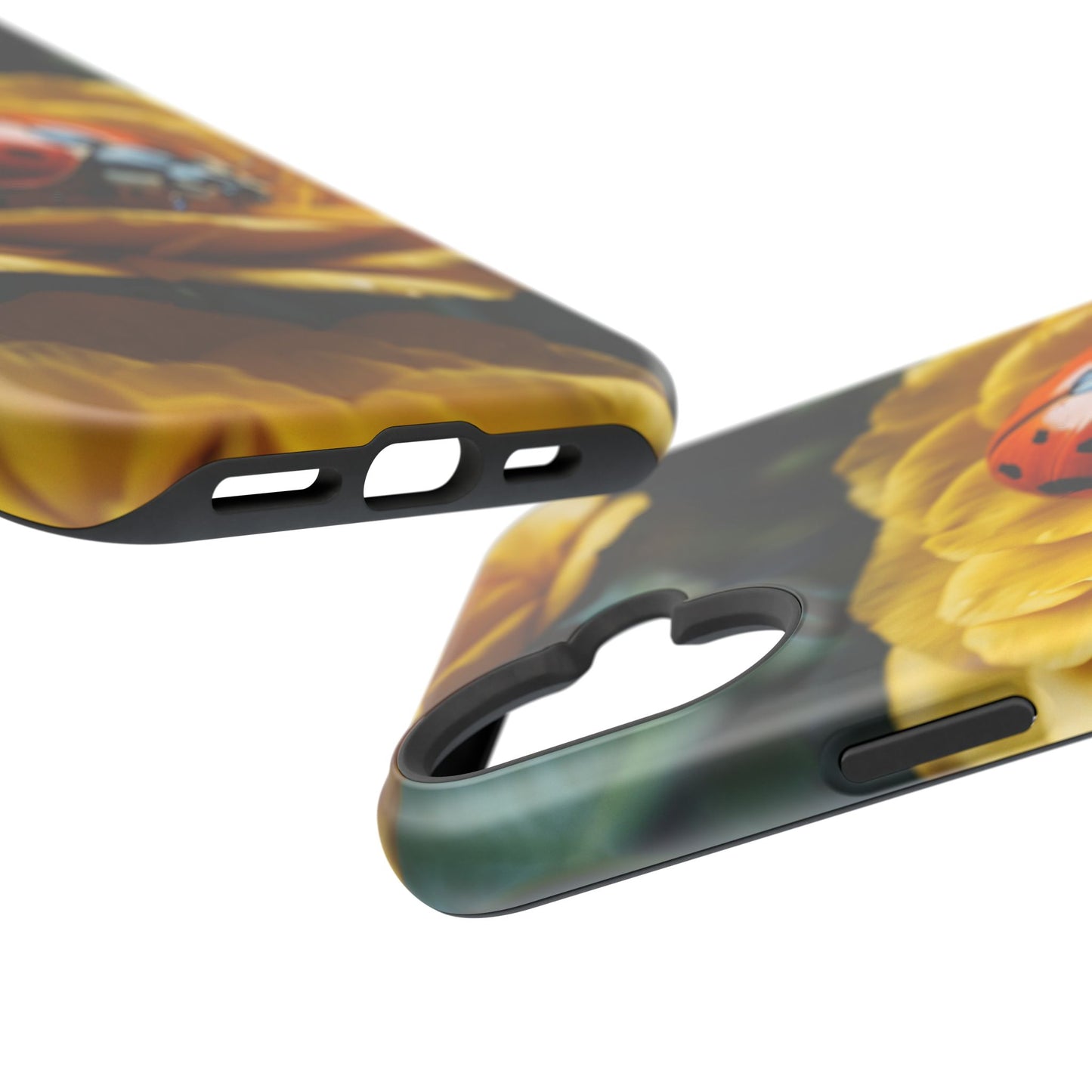 MagSafe iPhone Case: Ladybug on Yellow Petals