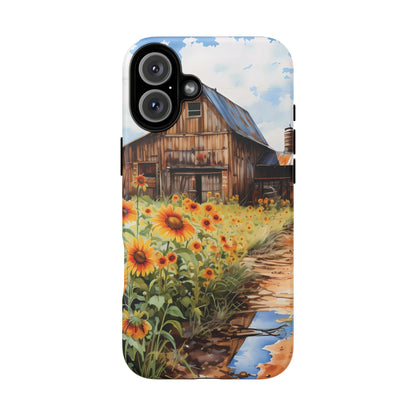 Sunflower iPhone Case  Rustic Farm Style