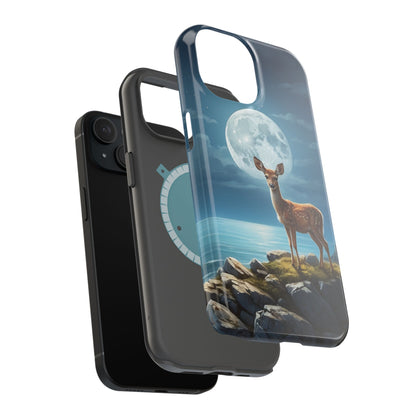 Enchanted Fawn Under the Moonlit Sky MagSafe iPhone Case