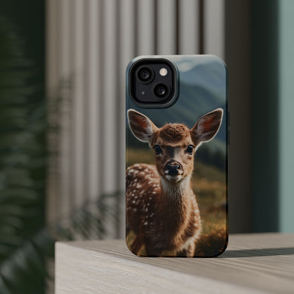 Gentle Fawn in Mountain Meadows MagSafe iPhone Case