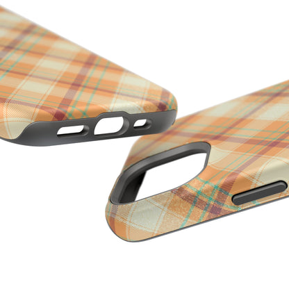 MagSafe Case - Warm Autumn Plaid Design