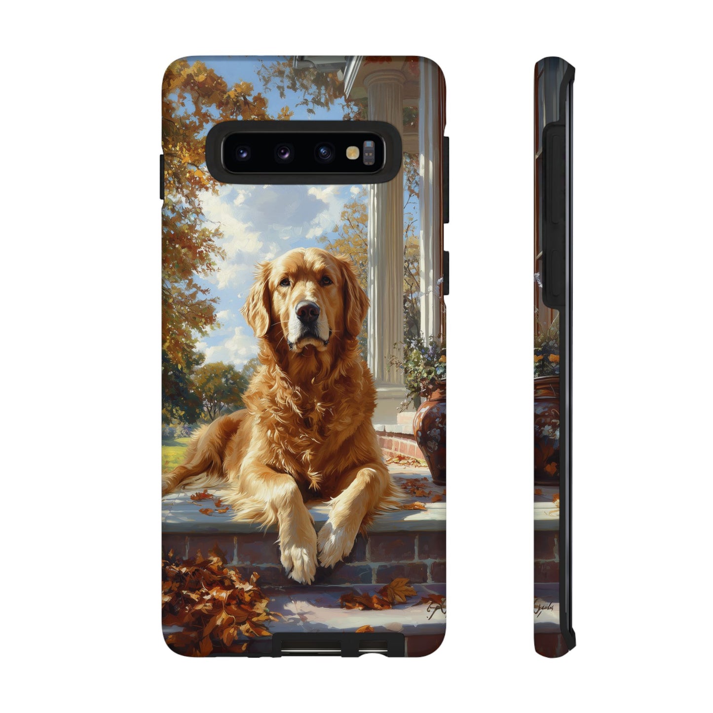 Golden Retriever Autumn Serenity - Samsung Galaxy Series Case