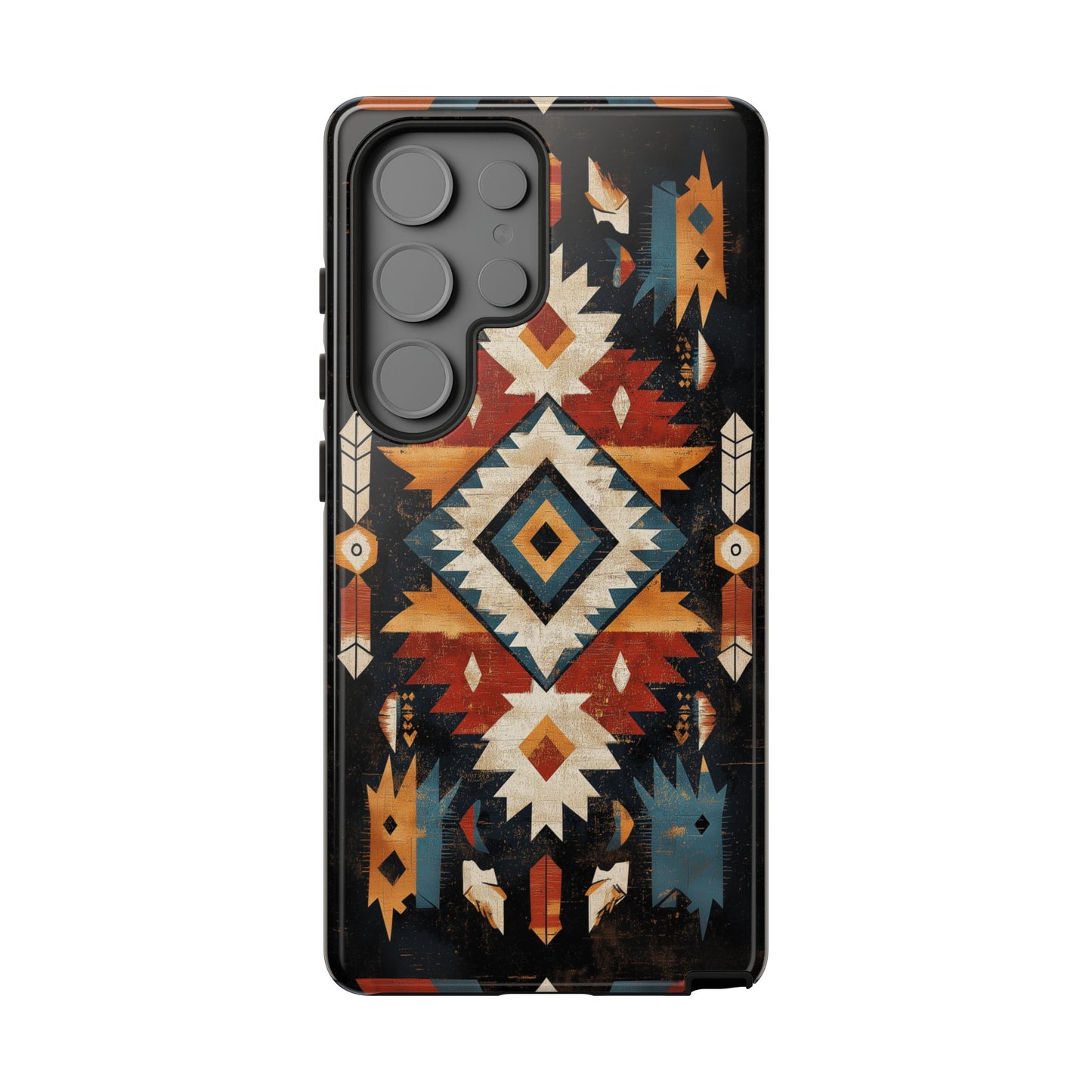 Southwestern Arrow & Diamond Tough Samsung Galaxy Case – Bold Tribal Design, Dual-Layer Protection