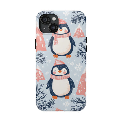 Penguin in Winter Wonderland iPhone Case