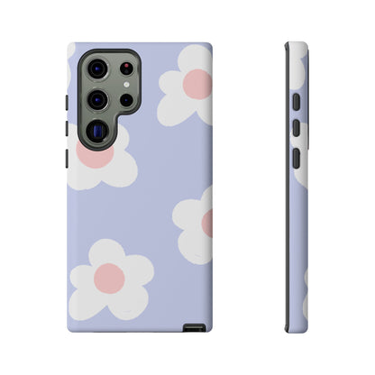 Retro Daisy Pastel Tough Samsung Galaxy Case – Durable Design with Soft Matte Finish