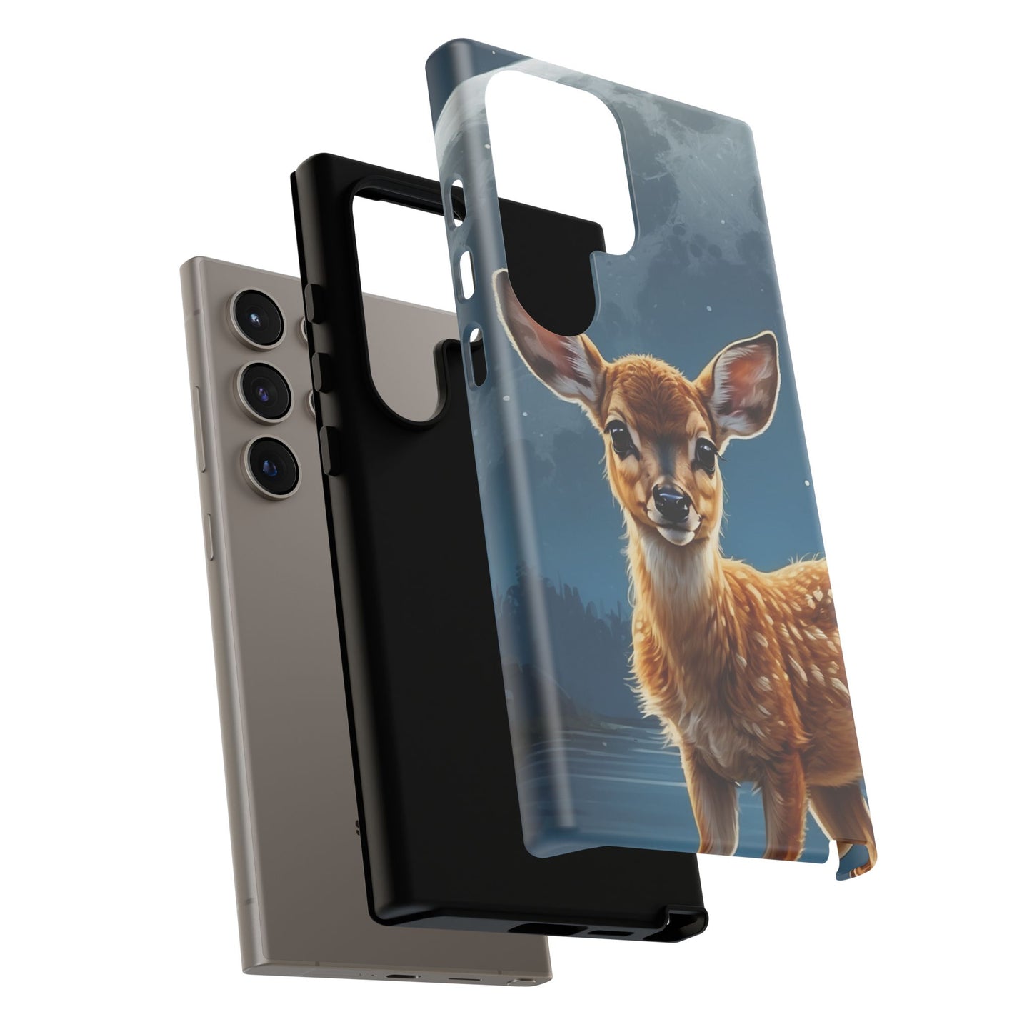 Samsung Galaxy Case – Enchanted Fawn Under the Moonlit Sky
