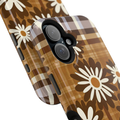 Rustic Bloom Plaid iPhone Case