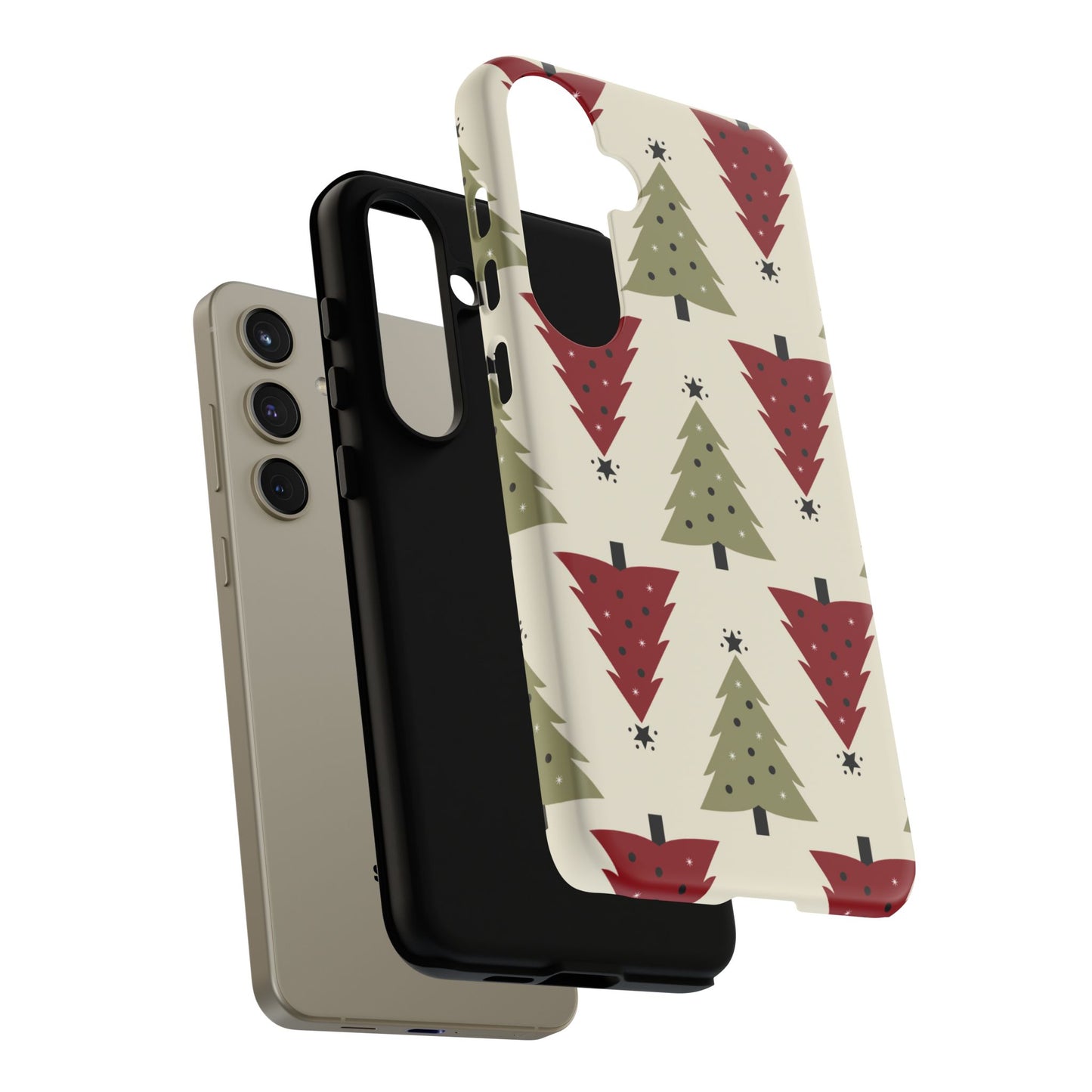 Retro Christmas Trees Pattern - Samsung Galaxy Series Case