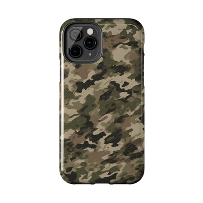 Classic Light Brown Camouflage – Durable iPhone Case with Timeless Design