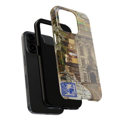 Whimsical Road Trip Collage iPhone Case – Dual - Layer Protection with Vintage Art and Adventure Design - BOGO Cases