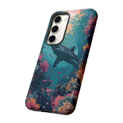 Ocean Shark Coral Reef iPhone Case