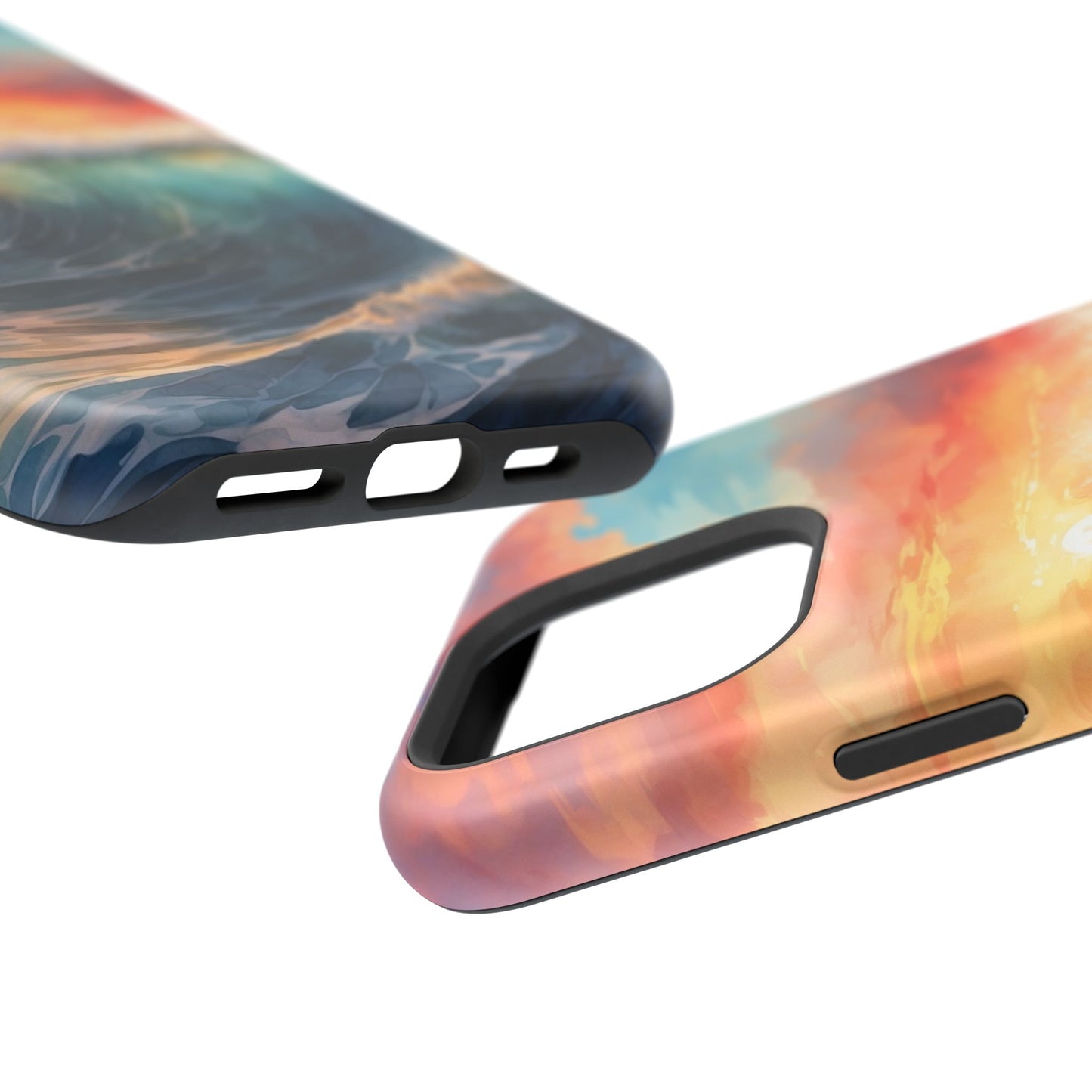 Ocean Wave Sunset MagSafe iPhone Case – Coastal Vibes Design