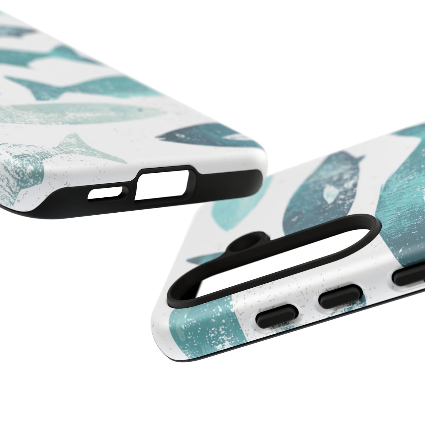 Vintage Blue Fish Print - Samsung Galaxy Series Case