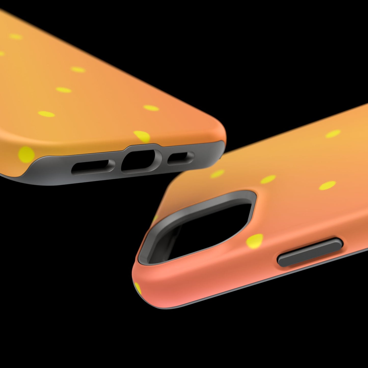 Sunset Gradient Polka Dots MagSafe iPhone Case – Shockproof, Matte Finish, Dual-Layer Protection