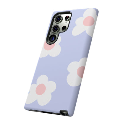 Retro Daisy Pastel Tough Samsung Galaxy Case – Durable Design with Soft Matte Finish