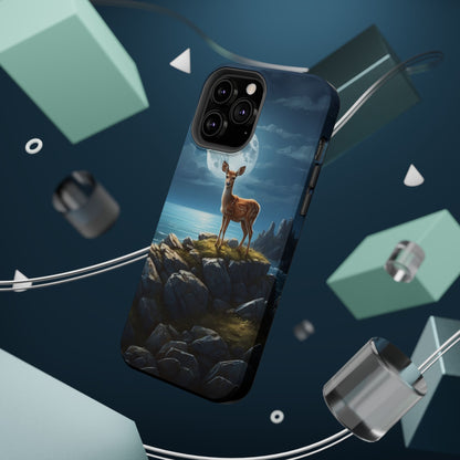 Enchanted Fawn Under the Moonlit Sky MagSafe iPhone Case