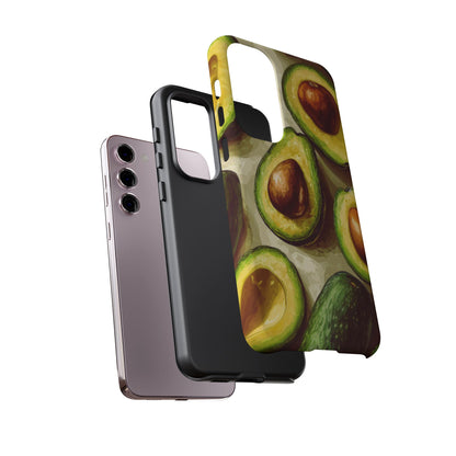 Realistic Avocado Samsung Galaxy  Case – Detailed Green Fruit Design, Shockproof Protection