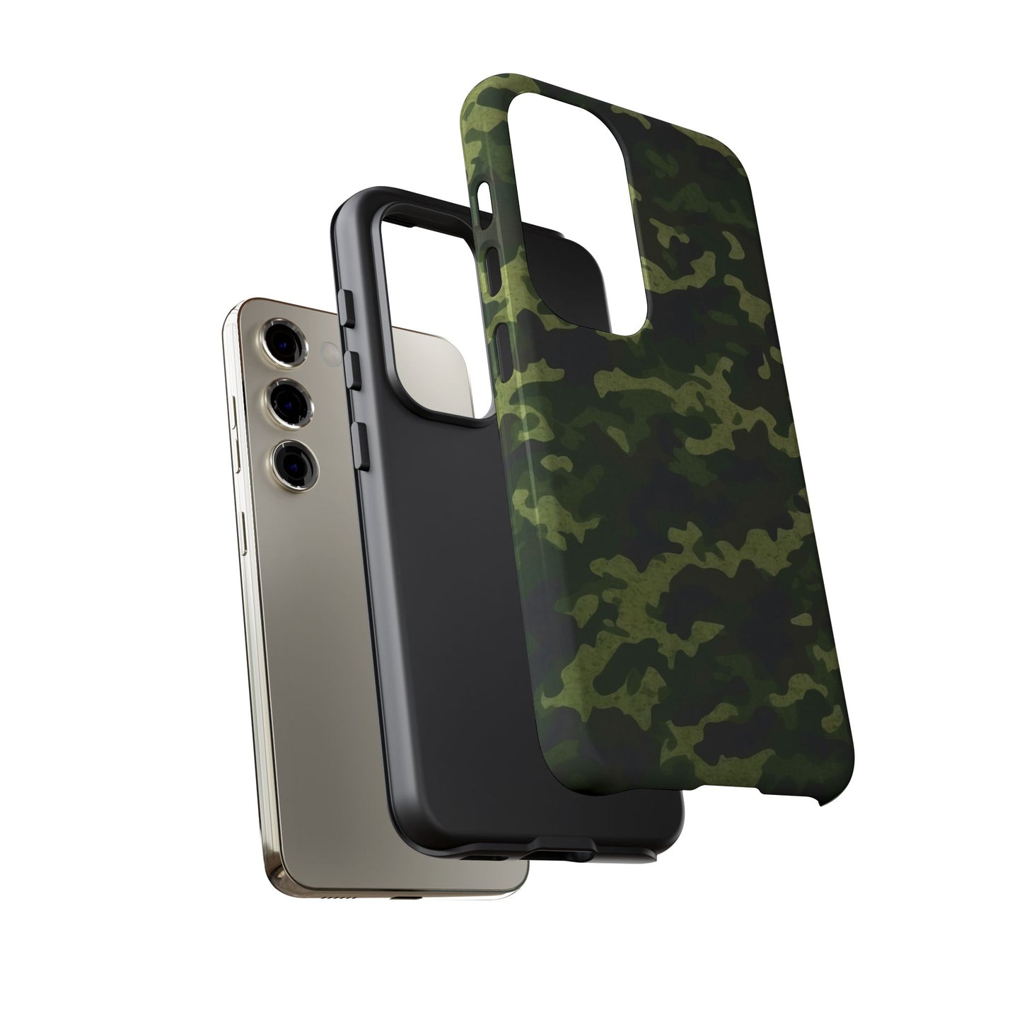 Dark Green Camouflage – Samsung Galaxy Case, Durable and Stylish