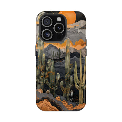 Desert Dusk Cacti iPhone Case