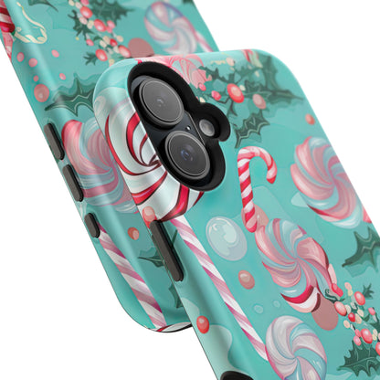 Candy Cane & Peppermint Holiday Delight – MagSafe iPhone Series Case