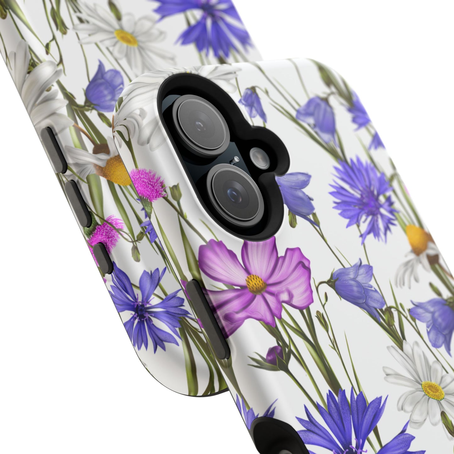 Wildflower Meadow MagSafe Case – Purple, Blue, and White Floral Design